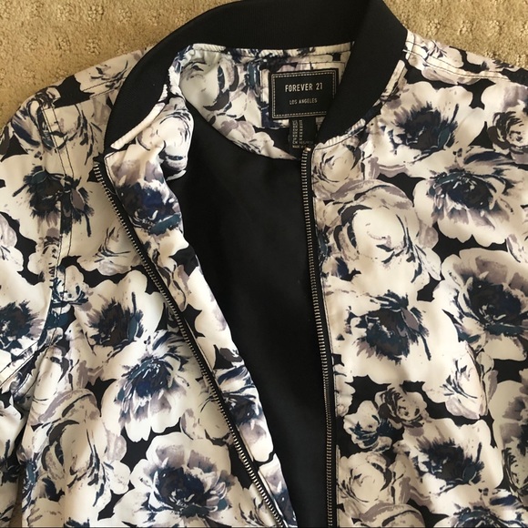 Floral Bomber Jacket - Picture 3 of 5